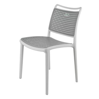 โต๊ะ เก้าอี้ เก้าอี้พลาสติก SPRING BISCUIT สีเทา เฟอร์นิเจอร์นอกบ้าน สวน อุปกรณ์ตกแต่ง PLASTIC PP BISCUIT GRAY CHAIR