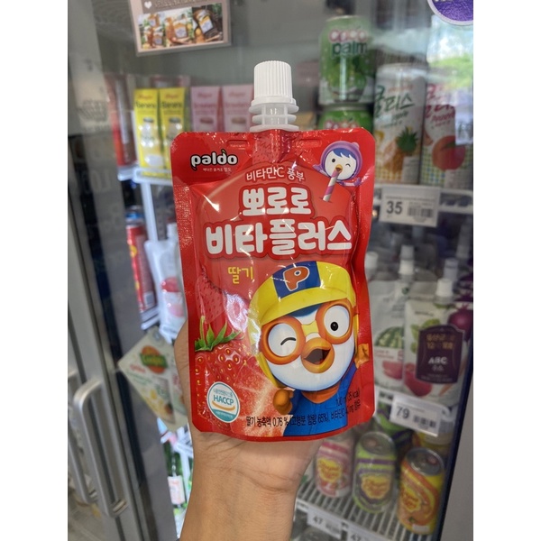 paldo pororo vita plus strawberry รสสตอเบอร์รี่ | Shopee Thailand