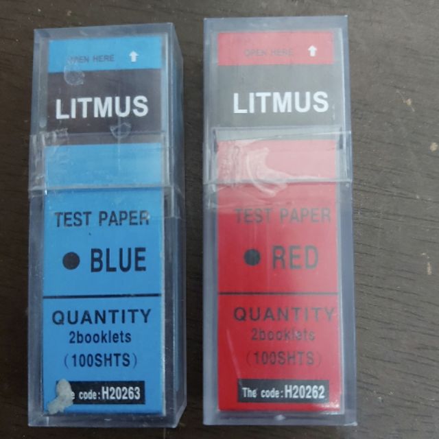 กระดาษ LITMUS สีน้ำเงิน,เเดง ได้มาตรฐาน Shopee Thailand