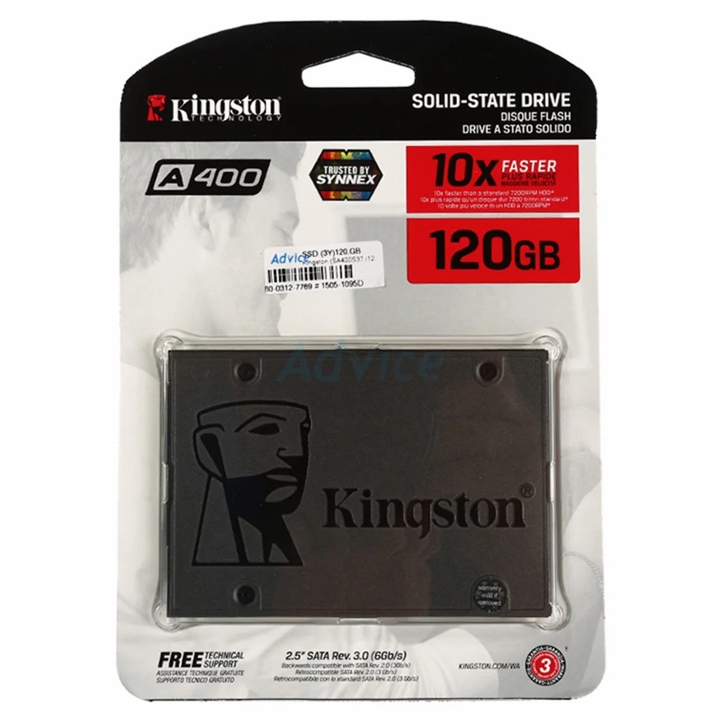 120 GB SSD SATA Kingston A400 (SA400S37/120G) | Shopee Thailand