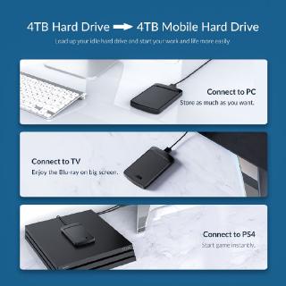 ภาพขนาดย่อของภาพหน้าปกสินค้าOrico hdd enclosure 2.5 กล่องใส่ Hdd USB3.0 to SATA3.0 harddisk for 2.5 inch hdd ssd2020U3 จากร้าน orico.th บน Shopee ภาพที่ 1