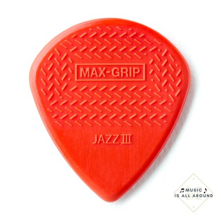 ภาพหน้าปกสินค้าปิ๊กDunlop รุ่น JazzIII Max grip Nylon 1.38 mm (Made in USA) ที่เกี่ยวข้อง