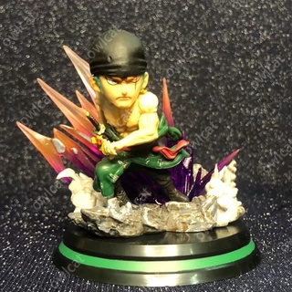 ภาพขนาดย่อของภาพหน้าปกสินค้าโมเดลวันพีช Zoro (One Sword Death-Lion's Song Ver.) One Piece GK Figure 10cm Haki Straw Hat Pirates โรโรโนอา โซโล บรรจุอยู่ในกล่องพีวีซี วันพีซ โมเดล ฟิกเ ฟิกเกอร์ Roronoa Zoro (Ittoryu Iai: Shi Shishi Sonson Ver.) OnePiece Battle Version Wano จากร้าน owlcat.th บน Shopee ภาพที่ 4