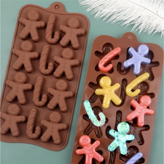 พิมพ์ช็อคโกแลต คริสต์มาส พิมพ์วุ้น พิมพ์วุ้น พิมพ์ซิลิโคน พิมพ์สบู่  Xmas Chocolate Bar Silicone Mold