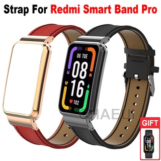 สายนาฬิกาข้อมือ สายหนัง แบบเปลี่ยน สําหรับ Redmi Smart Band Pro