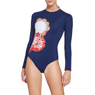 Angelys Balek ชุดว่ายน้ำCollage Long Sleeve Swimsuitรุ่นSS21SW005092014สีน้ำเงิน