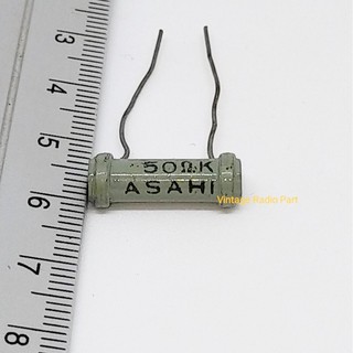ภาพหน้าปกสินค้า50 Ohm 1/2W vintage resistor brand ASAHI made in japan มีใช้ในเครื่องมือ เครื่องหลอดยุคเก่า (1pc) ที่เกี่ยวข้อง