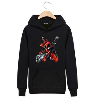 Alimoo Hoodies เสื้อคู่รัก Deadpool เสื้อเก็ตบอร์ดผู้ชายผ้าฝ้าย Plus Size