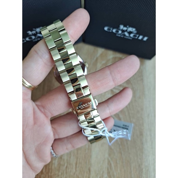 ผ่อน0-นาฬิกา-coach-14503208-modern-luxury-gold-tone-bracelet-size-28-mm-สแตนเลส-สีทอง