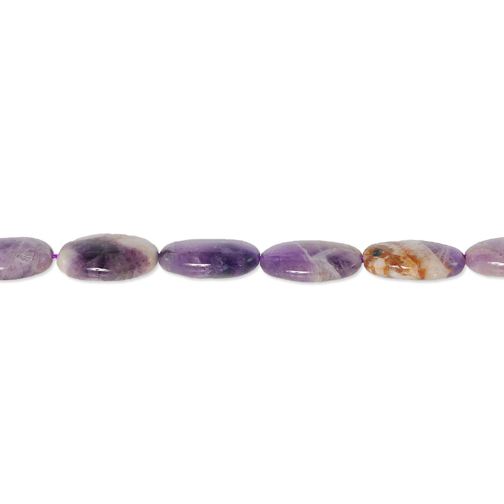 ลูกปัดหินแท้-ลักษณะเม็ดหินไข่แบน-flat-oval-หินอเมทีส-amethyst-13x18-mm-lz-0322-สีม่วง