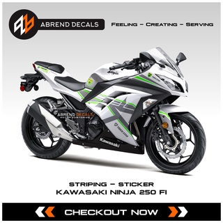 สติกเกอร์ ลาย Ninja 250 FI Livery Trick Star Kawasaki Ninja FI สําหรับติดตกแต่งรถจักรยานยนต์ พร้อมส่ง