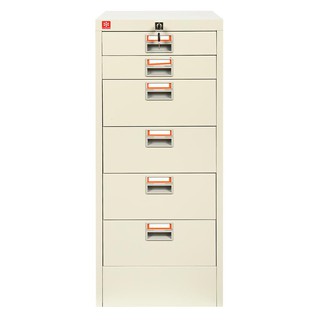 File cabinet CABINET 6 DRAWER CDX-6-MC IVORY Office furniture Home &amp; Furniture ตู้เอกสาร ตู้ลิ้นชักเหล็ก 6 ลิ้นชัก CDX-6