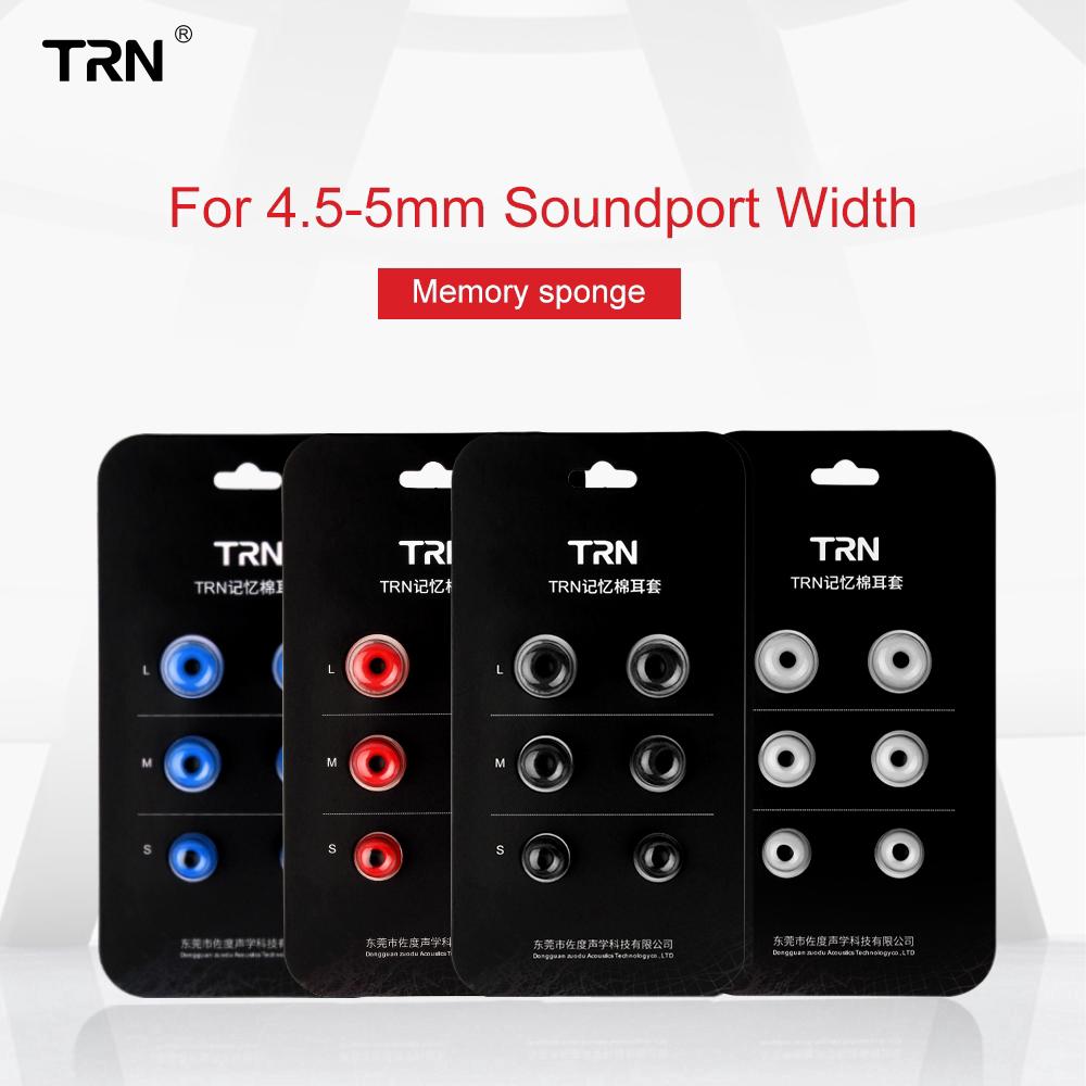 Trn โฟมครอบหูฟัง ตัดเสียงรบกวน TRN L/M/S 4.5 มม. สําหรับ KZ CCA KZ 1 ชุด (6 ชิ้น)