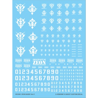 Water Decal [HG][MG] ZEON MARK 02 ของแท้จาก G-Rework
