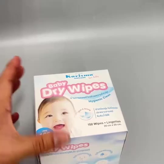 karisma-baby-dry-wipes-แคริสม่าเบบี้-ดราย-ไวพส์-ผ้าเช็ดอเนกประสงค์-บรรจุ-100-แผ่น-1กล่อง