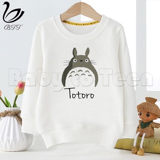 เสื้อกันหนาวลําลอง มีฮู้ด ลายการ์ตูน Totoro น่ารัก แฟชั่นฤดูใบไม้ร่วง และฤดูหนาว สําหรับเด็ก