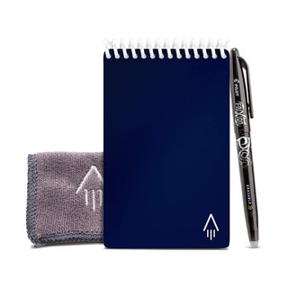 Rocketbook Smart Reusable Notebook Dotted Grid Eco-Friendly Mini Notebook Pen & Microfiber Cloth USA Imported Authentic