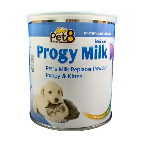 pet8-progy-milk-อาหารแทนนมสำหรับสุนัขและแมว-250g