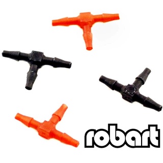 Robart : 3ทางพลาสติก 1/16 Tubing Couplers ROB215 (4ชิ้น)