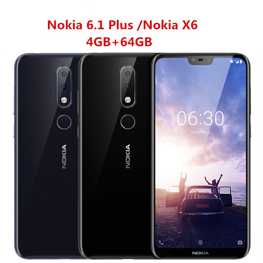 for-nokia-6-1-plus-nokia-x6-4gb-64gb-5-8-smartphone-มือถือราคาถูกๆ-snapdragon-636-octa-core-3060mah-16-0mp-5-0mp-กล้องลายนิ้วมือ-id-ปลดล็อกโทรศัพท์มือถือ