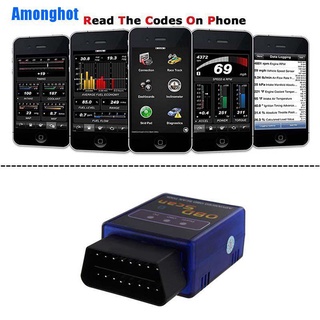 (Amonghot) เครื่องสแกนเนอร์บลูทูธ Elm327 Obd2 Obdii