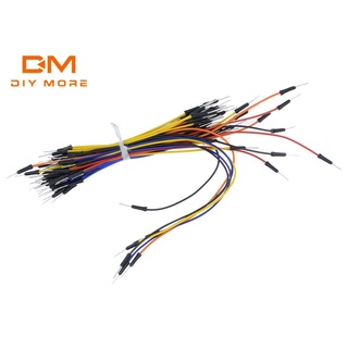 Diymore สายเคเบิลจัมเปอร์เบรดบอร์ด สําหรับ Arduino Jump Code Wire Kit Set Breadboard Wires Drop Shipping (65 ชิ้น)