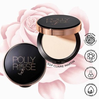 POLLY ROSE แป้งผสมรองพื้น คุมมัน กันน้ำกันเหงื่อ ไม่เป็นคราบ SPF30 PA++++ ติดทนนาน เบาสบายผิว