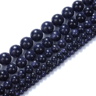ภาพหน้าปกสินค้าFashion Charm Blue Sand Bead Round Loose Gemstone Beads ที่เกี่ยวข้อง