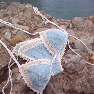 บิกินีไหมพรม บิกินีโครเชต์ bikini crochet