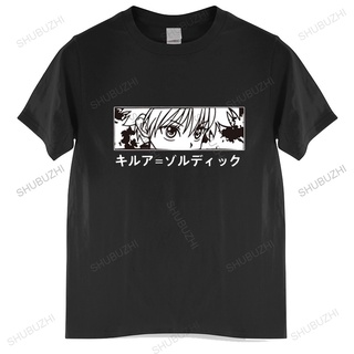 เสื้อยืดแขนสั้นลําลอง พิมพ์ลายอนิเมะ Hunter X Hunter Killua Zoldyck Devil Eye สําหรับผู้ชาย และผู้หญิง