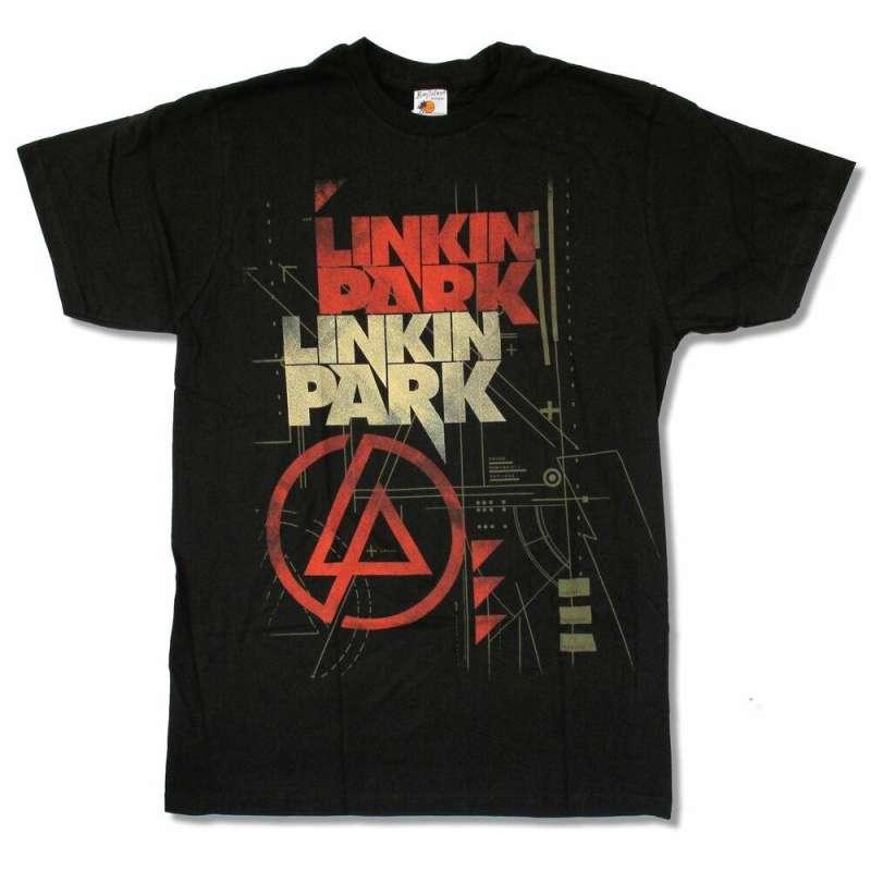 HH LINKIN PARK DOUBLE LOGO LP BLACK T SHIRT NEW OFFICIAL MERCH SOFT คอ ...