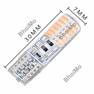 ภาพขนาดย่อของภาพหน้าปกสินค้าBhoimo หลอดไฟ LED 24 Smd T10 กันน้ำ สําหรับติดรถยนต์ รถจักรยานยนต์ จากร้าน bhoimo.th บน Shopee