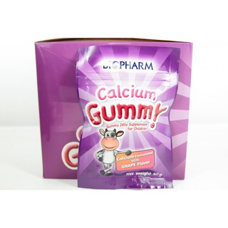 BIOPHARM CALCIUM GUMMY (ซองสีม่วง) รสองุ่น 60G.