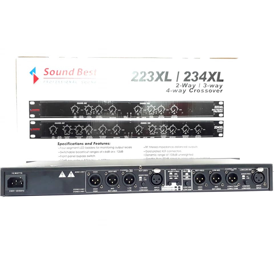 ส่งฟรี-crossover-ครอสโอเวอร์-sound-best-รุ่น-234xl-2-way-3-way-4-way-crossover