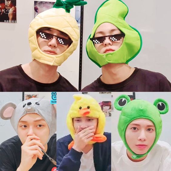 พวงกุญแจอะคริลิค-txt-animal-hat-soobin-yeonjun-beomgyu