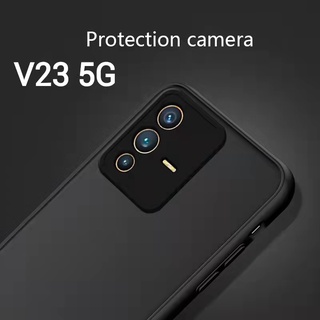 V23(พร้อมส่งในไทย)เคสขอบนิ่มหลังแข็งขุ่นคลุมกล้องVivo V23 5G