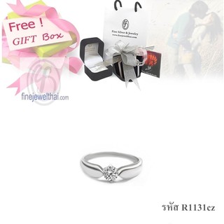 Finejewelthai แหวนเพชร เพชรสังเคราะห์ แหวนเงิน เงินแท้ - R1131cz-R1040cz-R1080cz