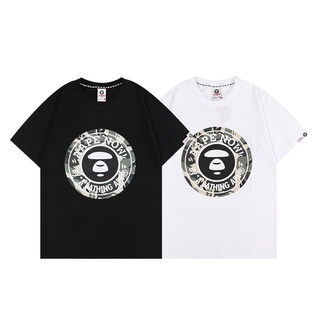 [100% Cotton] Aape เสื้อยืดลําลอง ผ้าฝ้าย แขนสั้น พิมพ์ลาย By A Bathing Ape ระบายอากาศ แฟชั่นฤดูใบไม้ผลิ สําหรับผู้ชาย ผ