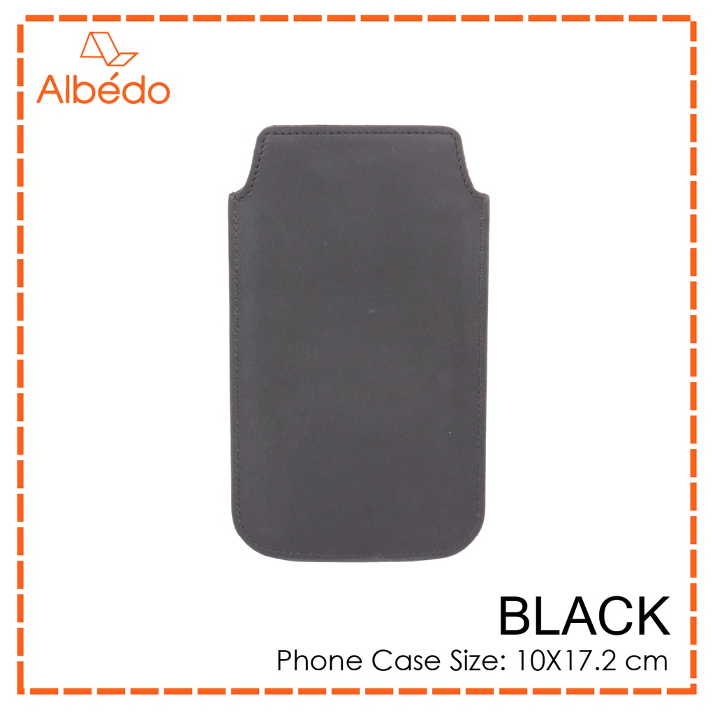 albedo-black-phone-case-กระเป๋าใส่มือถือ-ซองมือถือ-กระเป๋าใส่โทรศัพท์-ซองโทรศัพท์-รุ่น-black-bl00199