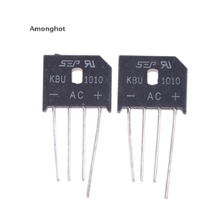 [[Amonghot]] วงจรเรียงกระแสไดโอด เฟสเดียว Kbu1010 10A 1000V 2 ชิ้น