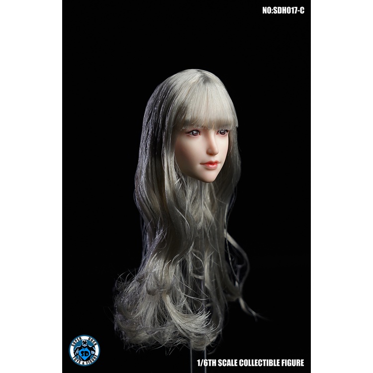 พร้อมส่ง-super-duck-sdh017-c-female-head-carving-white-long-hair