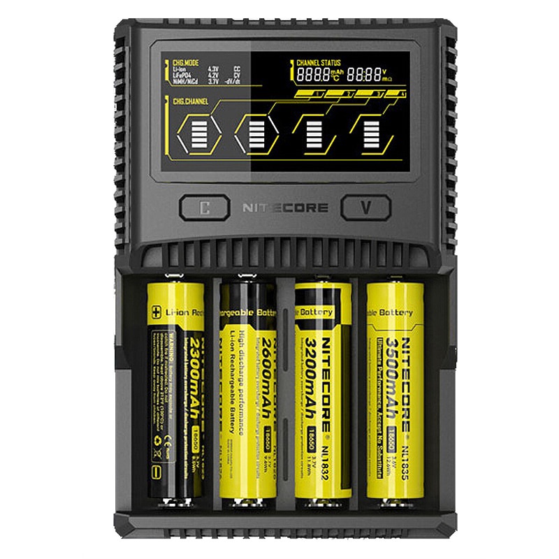 Caricabatterie 18650 MiBOXER 8 Baie LCD – Ricarica Rapida Per LiFePO4, Ni-MH, AA, AAA, C, 21700, 26650 E Tante Altre - 3