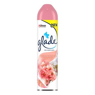 Air freshener AIR FRESHENER SPRAY GLADE 320ML SAKURA &amp; WATERLILY Air freshener desiccant Home use น้ำหอมปรับอากาศ สเปรย์