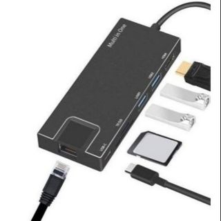 ONTEN OTN-9180 USB-C TO HDTV+2*USB3.0+SD/TF+Gigabyte Lan