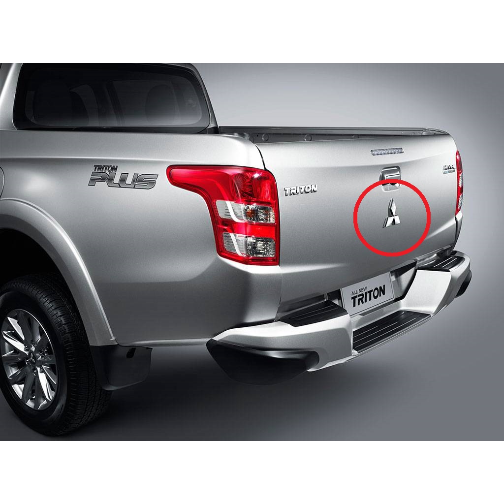 ป้ายโลโก้มิตซูบิชิขนาด-12-5-cm-สีแดงสำหรับท้าย-mitsubishi-triton-ทุกรุ่นทุกปี-ราคาถูกสินค้าดีมีคุณภาพ