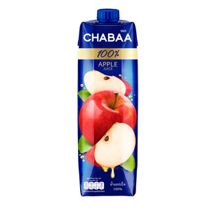 ภาพขนาดย่อของภาพหน้าปกสินค้าCHABAA น้ำแอปเปิ้ล 100% 1000 มล. 1 กล่อง จากร้าน chabaaofficial บน Shopee ภาพที่ 1