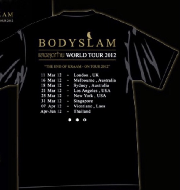 เสื้อbodyslam-มือ1-เสื้อวง-bodyslam-แสงสุดท้าย-world-tour-2012-the-end-of-kraam-no-tour-2012-เสื้อบอดี้สแลม