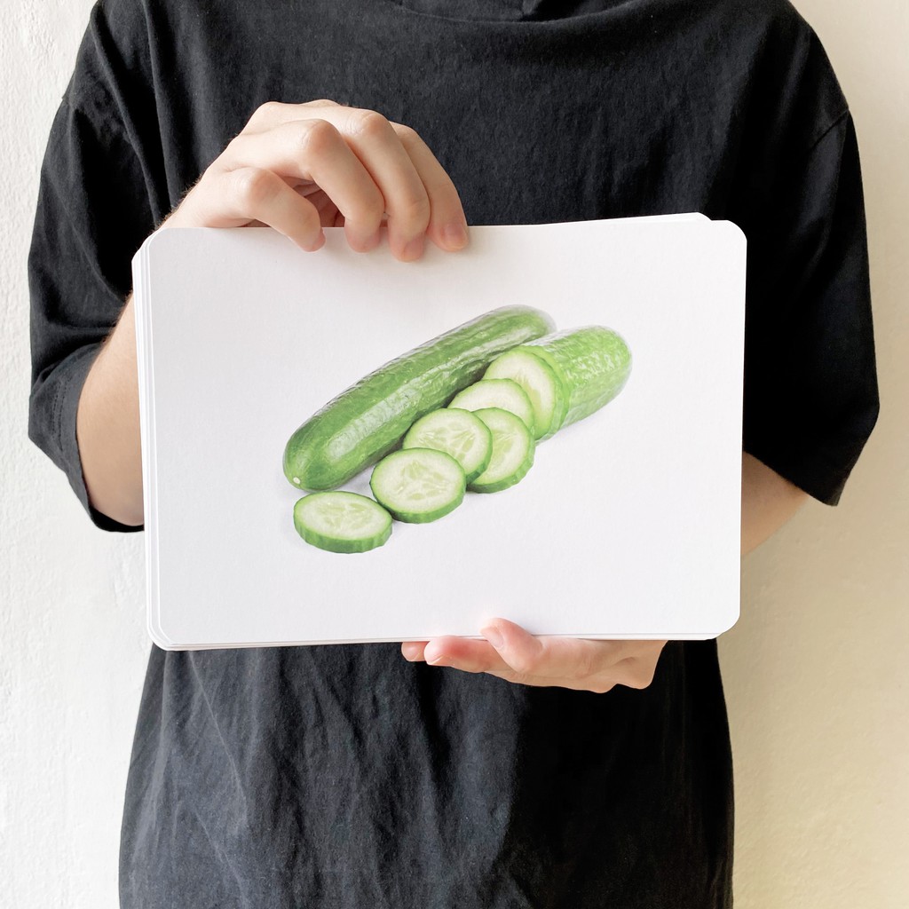 แฟลชการ์ดผัก-แผ่นใหญ่-flash-card-vegetable-kp018-vanda-learning