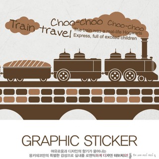 วอลล์สติ๊กเกอร์ GSI-030 รถไฟ Hogwarts Express กว้าง 1.6 เมตร x สูง 0.5 เมตร