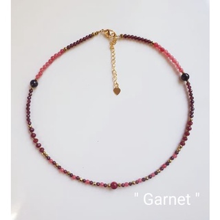 สร้อยคอ (NL007) "GARNET"โกเมน